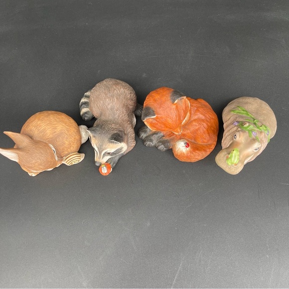 African Wildlife Foundation and Franklin Mint Baby Animal Set of 4 - Picture 3 of 16